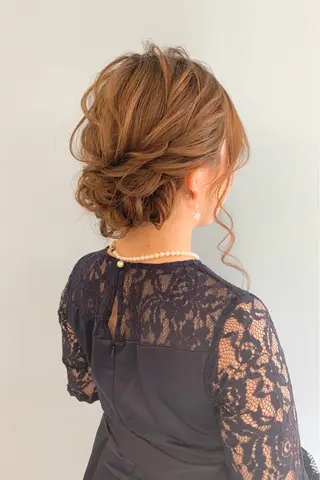 ミディアム カラー ヘアアレンジ Aloa透明感ヘア ♡kanami♡のヘアスタイル