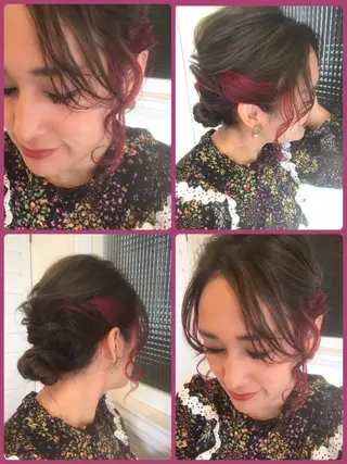 セミロング カラー パーマ ヘアアレンジ メンズ 豊橋美容院 ソンリエのヘアスタイル