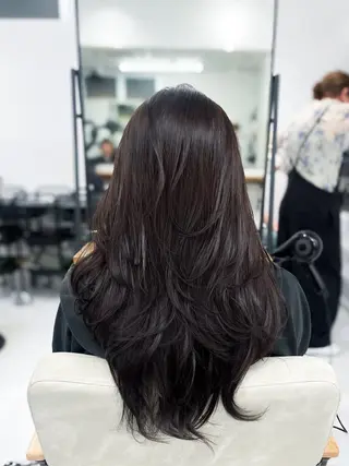 セミロング レイヤー/韓国ヘア yunaのヘアスタイル