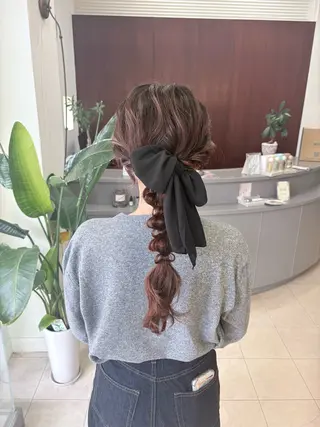 ロング ヘアアレンジ arika さやのマツエク・マツパデザイン