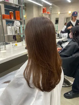 ミディアム カラー ヘアアレンジ Over hair_ misakiのヘアスタイル