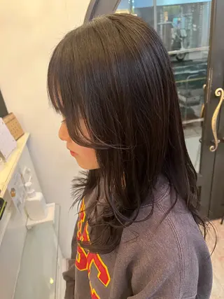 セミロング 杉山 蒼汰のヘアスタイル