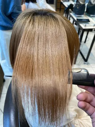 ショート 美髪矯正透明感カラー 江川　和輝のヘアスタイル