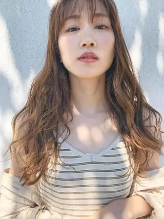 ロング ナチュラルスタイル/ 透明感カラー/比嘉のヘアスタイル