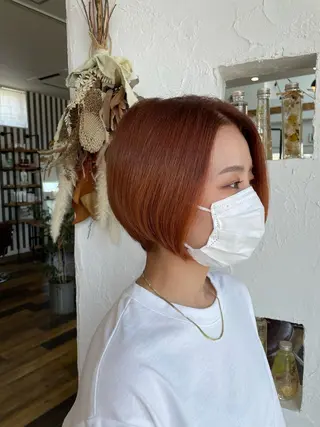 ショート カラー 🌸小掛🌸 豊橋外国人風カラーのヘアスタイル