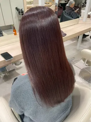 セミロング 🩰Luca|透明感 カラー|縮毛矯正🫧のヘアスタイル