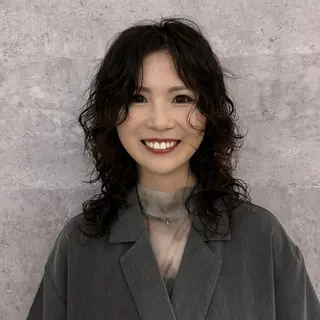 セミロング パーマ パーマモデル募集中 渥美翔人のヘアスタイル