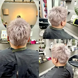 ショート カラー ヘアアレンジ メンズ キッズ ✨最強美容師✨ 💙にっしー西村💙のヘアスタイル