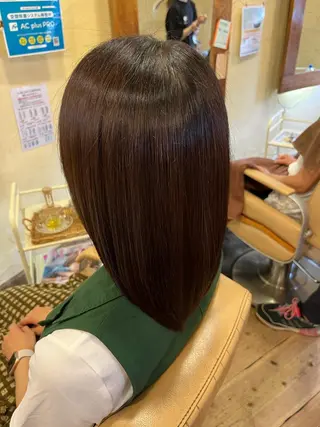 ミディアム 柘植 雅大のヘアスタイル