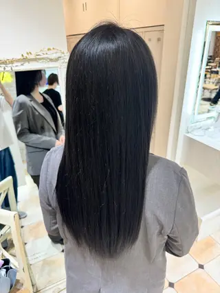 ロング カラー 新宿/透明感カラー/ 髪質改善/早野大空のヘアスタイル