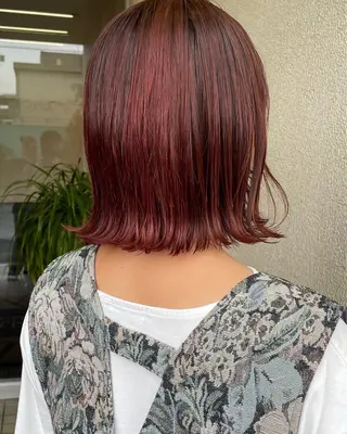ミディアム カラー 三浦 悠のヘアスタイル