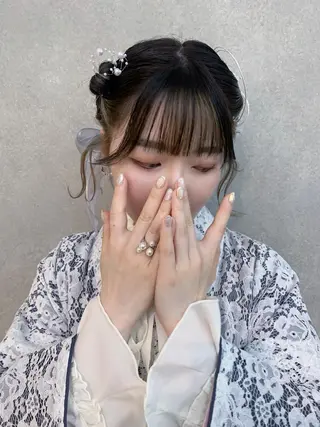 ミディアム カラー ヘアアレンジ ネイル Kureha/ネイル トレンドヘアのマツエク・マツパデザイン
