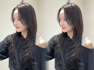 ロング ハイトーンレイヤー TENSHOのヘアスタイル
