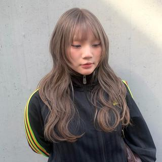 カラー サラ艶/韓国ヘア ︎🌟璃奈 (ﾘﾅ)のヘアスタイル