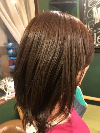 ミディアム カラー 刀根 亮馬のヘアスタイル