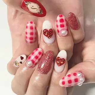 ネイル 渋谷／チップ長さ出し 👑アプレgel-xのネイルデザイン