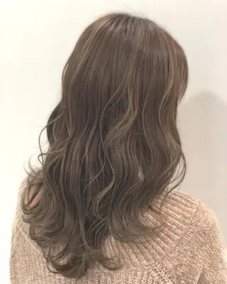 セミロング カラー 美容室 HAKUAのヘアスタイル