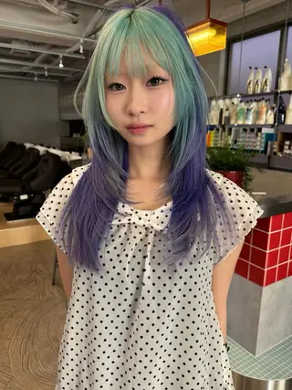 カラー 🧡色落ちまで2度 楽しめる🧡ヨシキのヘアスタイル
