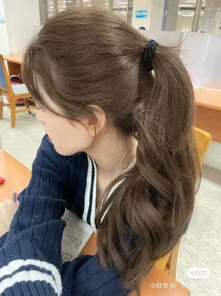 ロング カラー ヘアアレンジ 垢抜け透明感 カラー🪽ྀི🤎のヘアスタイル