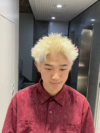 ショート カラー パーマ メンズ 🔥メンズ 特化🔥菊水皐暉🔥のヘアスタイル