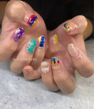 ネイル ネイルルームリッカ 𝐦𝐚𝐲𝐮のネイルデザイン
