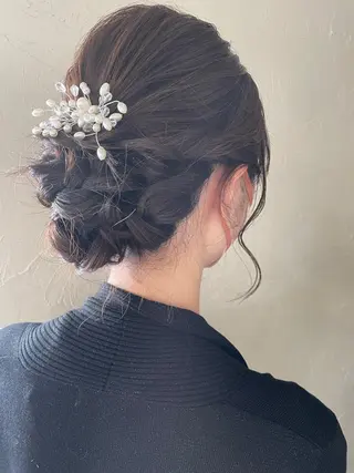 ヘアアレンジ ケアカラー特化 美容師店長佐藤のヘアスタイル