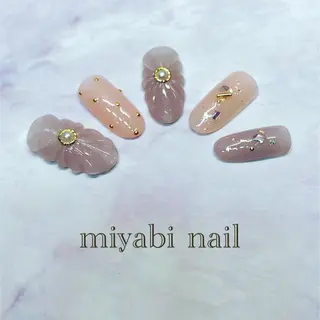 ネイル miyabi nail 桂川駅近くのネイルデザイン