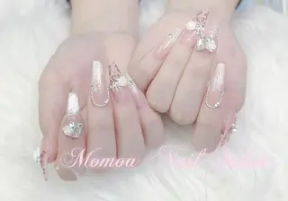 ネイル MoMoA Nail ネイル長さ出し専門店のネイルデザイン