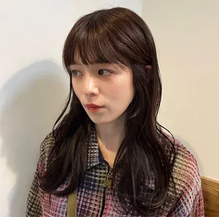 セミロング ボブパーマ🥣KON コンナツミのヘアスタイル