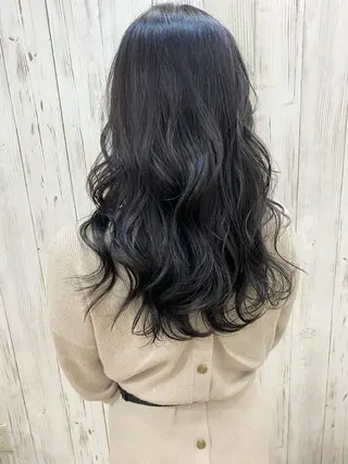 ロング カラー ヘアアレンジ ネイル マツエク・マツパ 夜23時まで予約🉑 reverieあきらのヘアスタイル