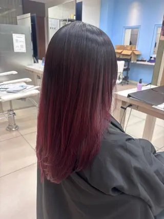 ロング カラー 🫧ダメージレス🫧 カラー&縮毛矯正のヘアスタイル