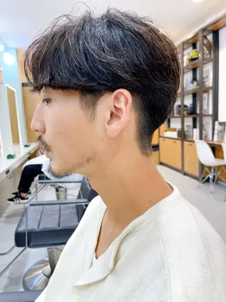 ショート パーマ メンズ メンズパーマ タカキリョウのヘアスタイル
