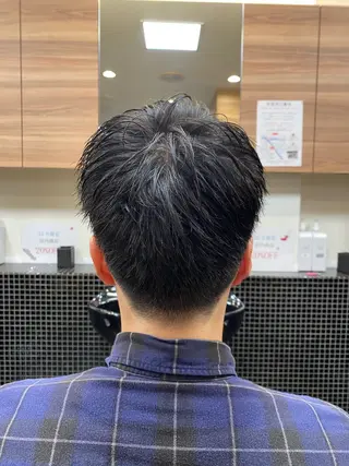ショート メンズ メンズパーマモデル 大募集中のヘアスタイル