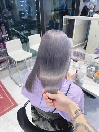 セミロング カラー パーマ ヘアアレンジ メンズ キッズ ネイル マツエク・マツパ アイブロウ 🎀ハイトーンNo .1🩵NaGiSaのヘアスタイル