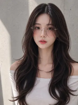 セミロング カラー ヘアアレンジ 🌫️大人韓国ヘア 🌫️naoyaのヘアスタイル