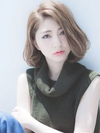 ショート カラー 髪質改善/JITA 上本町/上尾 純也のヘアスタイル