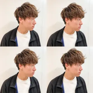 ショート カラー パーマ ヘアアレンジ メンズ メンズスタイル ly本厚木のヘアスタイル