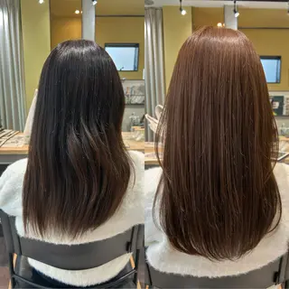 ロング カラー hubhair レイヤー/透明感のヘアスタイル
