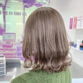 セミロング カラー 💗爆美女製造機💗 ハイトーン-髪質改善のヘアスタイル