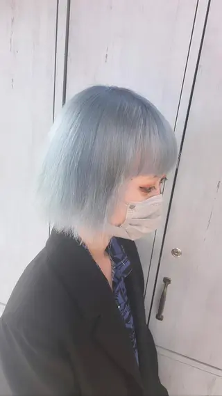 セミロング カラー 町田ブリーチ特化 MANATOのヘアスタイル