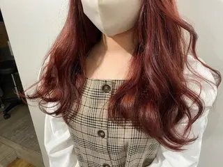 ロング カラー ヘアアレンジ 夜23時まで予約🉑 reverieあきらのヘアスタイル