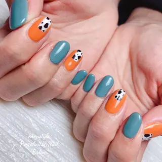ミディアム ネイル 🐾enen style 🐾のネイルデザイン