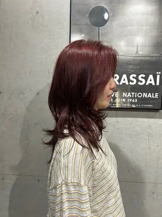 セミロング カラー 鈴木 よつはのヘアスタイル