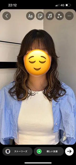 セミロング 似合わせカット /カラー/たきのヘアスタイル