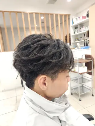 メンズ レイヤー/ショート 野口勇真のヘアスタイル