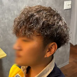 ショート パーマ メンズ 松尾 叶恋のヘアスタイル