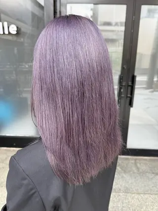 セミロング カラー 透明感カラー/パーマ 🌀アオノのヘアスタイル