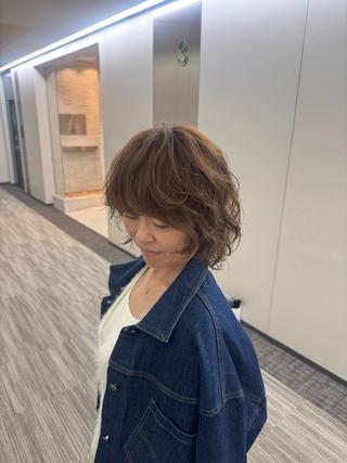 ショート 白髪ぼかし/髪質 改善/KOMORIのヘアスタイル