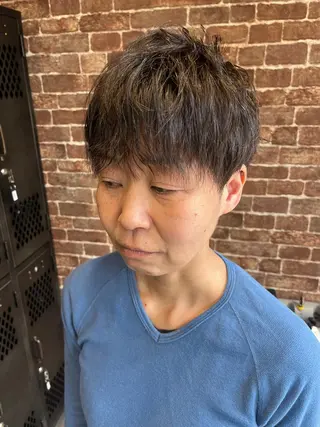 ショート カラー パーマ ヘアアレンジ メンズ キッズ ネイル マツエク・マツパ アイブロウ 久木原 ゆりのヘアスタイル
