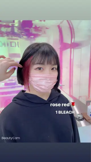 ショート カラー パーマ ヘアアレンジ メンズ キッズ ネイル マツエク・マツパ KANAMI 🌏のヘアスタイル